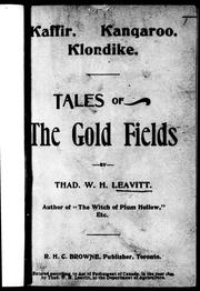 Cover of: Kaffir, kangaroo, klonkike: tales of the gold fields