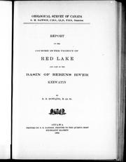 Cover of: Report of the country in the vicinity of Red Lake and part of the basin of Berens River, Keewatin