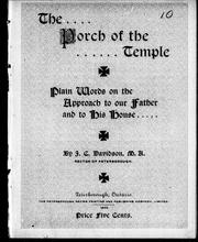 Cover of: The porch of the temple | 