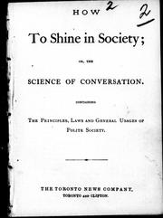 How to shine in society, or, The science of conversation