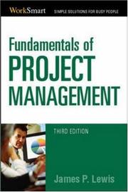 Cover of: Fundamentals of Project Management (Worksmart)