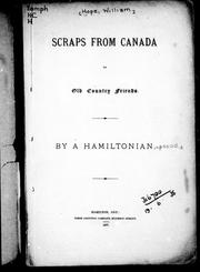 Cover of: Scraps from Canada to old country friends