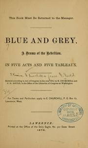 Cover of: Blue and gray ...