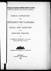 Chemical contributions to the geology of Canada by G. Christian Hoffmann