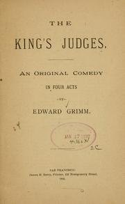Cover of: The King's Judges ...
