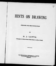 Cover of: Hints on drawing: designed for self-instruction
