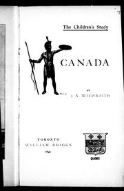 Cover of: Canada by by J.N. McIlwraith.