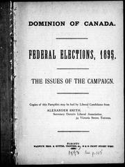 Federal elections, 1895 by National Liberal Federation of Canada.
