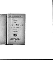 Cover of: Les colonies françaises by Paul Bert