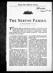 Cover of: The Servos family by William Kirby F.R.S.C.