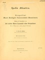 Cover of: Spolia Atlantica: Bidrag til kundskab om formforandringer hos fiske under deres væxt og udvikling, særligt hos nogle af atlanterhavets højsøfiske.