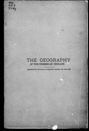 Cover of: The geography of the Tsimshian Indians