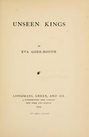 Cover of: Unseen kings