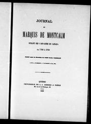 Journal du marquis de Montcalm durant ses campagnes en Canada de 1756 à 1759 by Louis-Joseph marquis de Montcalm de Saint-Véran