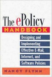 The e-policy handbook by Nancy Flynn