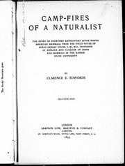 Cover of: Camp-fires of a naturalist by by Clarence E. Edwords.