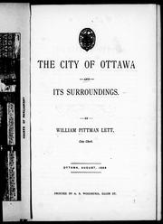 Cover of: The city of Ottawa and its surroundings