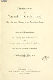 Untersuchung zur Variationsrechnung