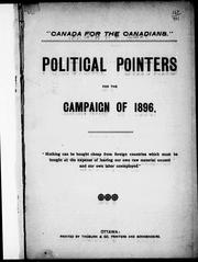 Cover of: Political pointers for the compaign of 1896 | 