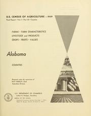 Cover of: U.S. census of agriculture: 1959 by United States. Bureau of the Census