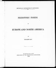Cover of: Prehistoric fishing in Europe and North America