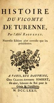 Cover of: Histoire du vicomte de Turenne