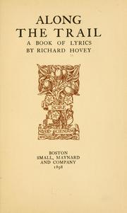 Cover of: Along the trail by Richard Hovey