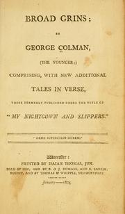 Cover of: Broad grins by George Colman