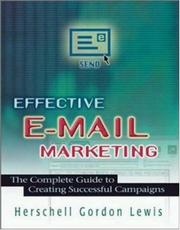 Cover of: Effective E-Mail Marketing: The Complete Guide to Creating Successful Campaigns