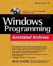 Cover of: Windows Programming Annotated Archives by Herbert Schildt