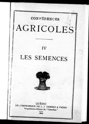 Cover of: Les semences