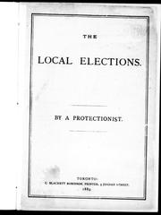 Cover of: The local elections | 