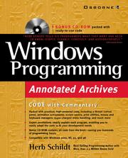 Cover of: Windows Programming Annotated Archives