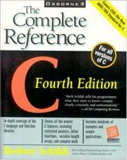 Cover of: C, the complete reference by Herbert Schildt