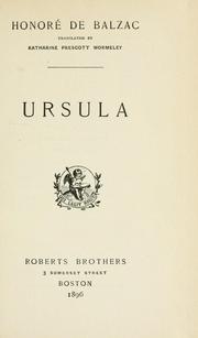 Cover of: Ursula.