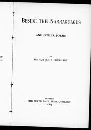 Beside the Narraguagus and other poems by Lockhart, Arthur John