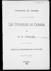 Cover of: Les pêcheries du Canada by L. Z. Joncas