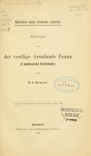 Cover of: Oversigt over det vestilge Grønlands fauna af malakostrake Havkrebsdyr.