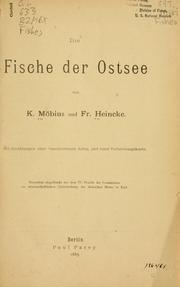 Cover of: Die Fische der Ostsee