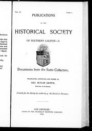 Cover of: Documents from the Sutro collection by translated, annotated and edited by Geo. Butler Griffin.