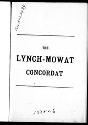 The Lynch-Mowat concordat