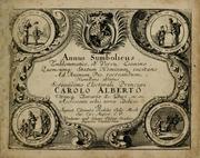 Cover of: Annus symbolicus, emblemmatice, et versu leonino by August Casimir Redel
