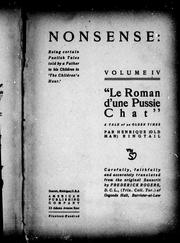 Cover of: Le roman d'une pussie chat: a tale of ye olden times