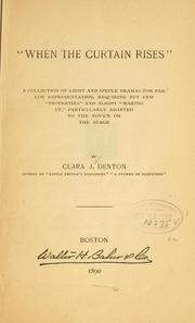 Cover of: When the curtain rises