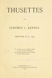 Cover of: Thusettes by Eudorus C. Kenney