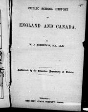 Cover of: Public school history of England and Canada