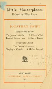 Cover of: Selections from the Journal to Stella by Jonathan Swift