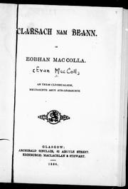 Cover of: Clarsach nam Beann by le Eobhan MacColla.