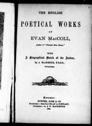 Cover of: The English poetical works of Evan MacColl