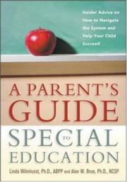 Cover of: A parent's guide to special education by Linda Wilmshurst